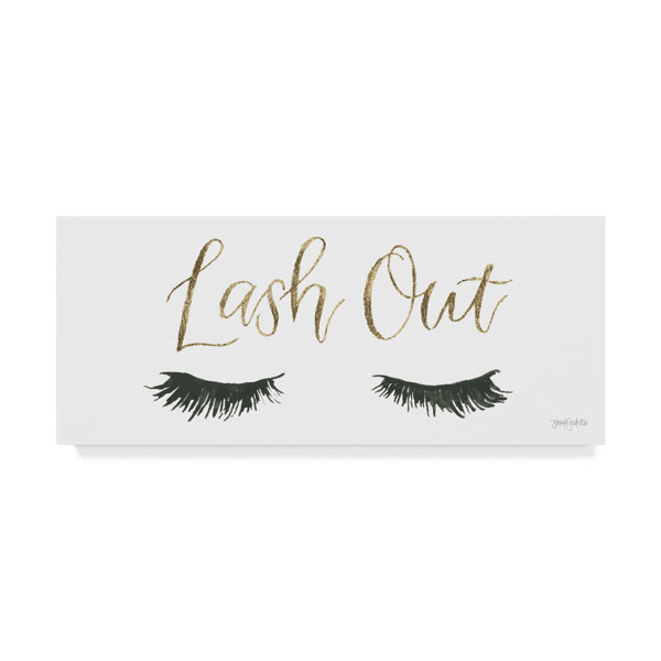 House Of Hampton Girl Power V Lash Out Graphic Art Print On Wrapped Canvas Reviews Wayfair