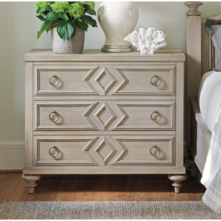 barclay butera malibu 3 drawer bachelor s chest in beige wayfair