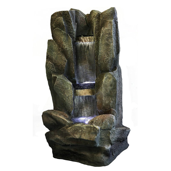 Major Q Resin Decorative Fengshui Waterfall Fountain With Led Light Wayfair