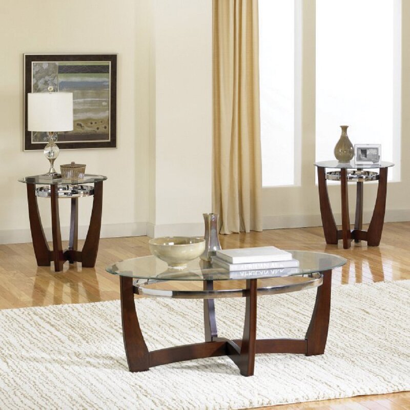 Brayden Studio Norgard 3 Piece Coffee Table Set Wayfair