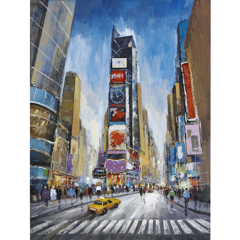 Majestic Mirror New York Time Square Urban Cityscape Painting