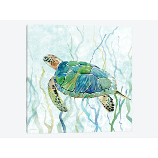 Poster Hawksbill Turtle Art//Canvas Print Wall Art Home Decor