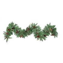 Admired by Nature Christmas Pine Teardrop Swag with Natural Pine Cone 