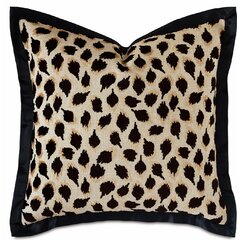 100% Cotton Sateen 26in x 26in Knife-Edge Sham Roostery Pillow Sham Sunflowers Leopard Animal Exotic Autumn Sand Floral Print 