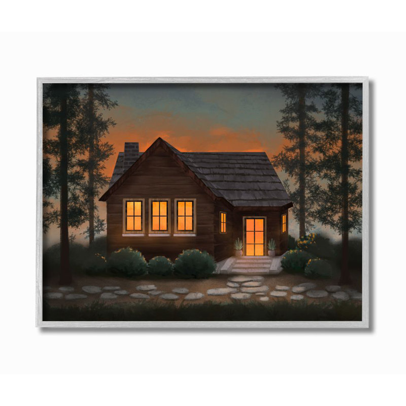 Millwood Pines Cabin In The Woods Country Landscape By Ziwei Li