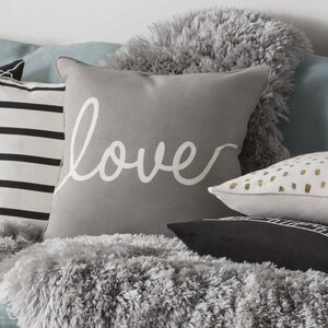 Carnell Romantic Love Cotton Throw Pillow Cover