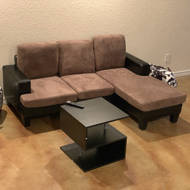Latitude Run Doodnath 72 5 Faux Leather Right Hand Facing Sofa Chaise Reviews Wayfair