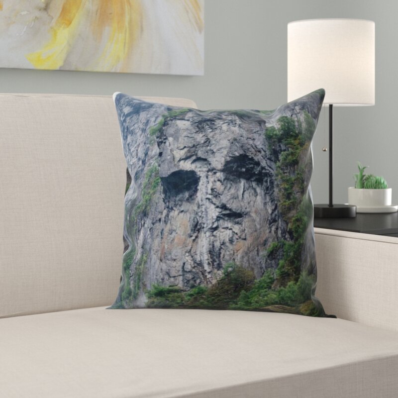 mountain throw pillow