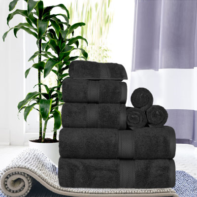 Renata 8 Piece 800 GSM Certified Egyptian Cotton Towel Set