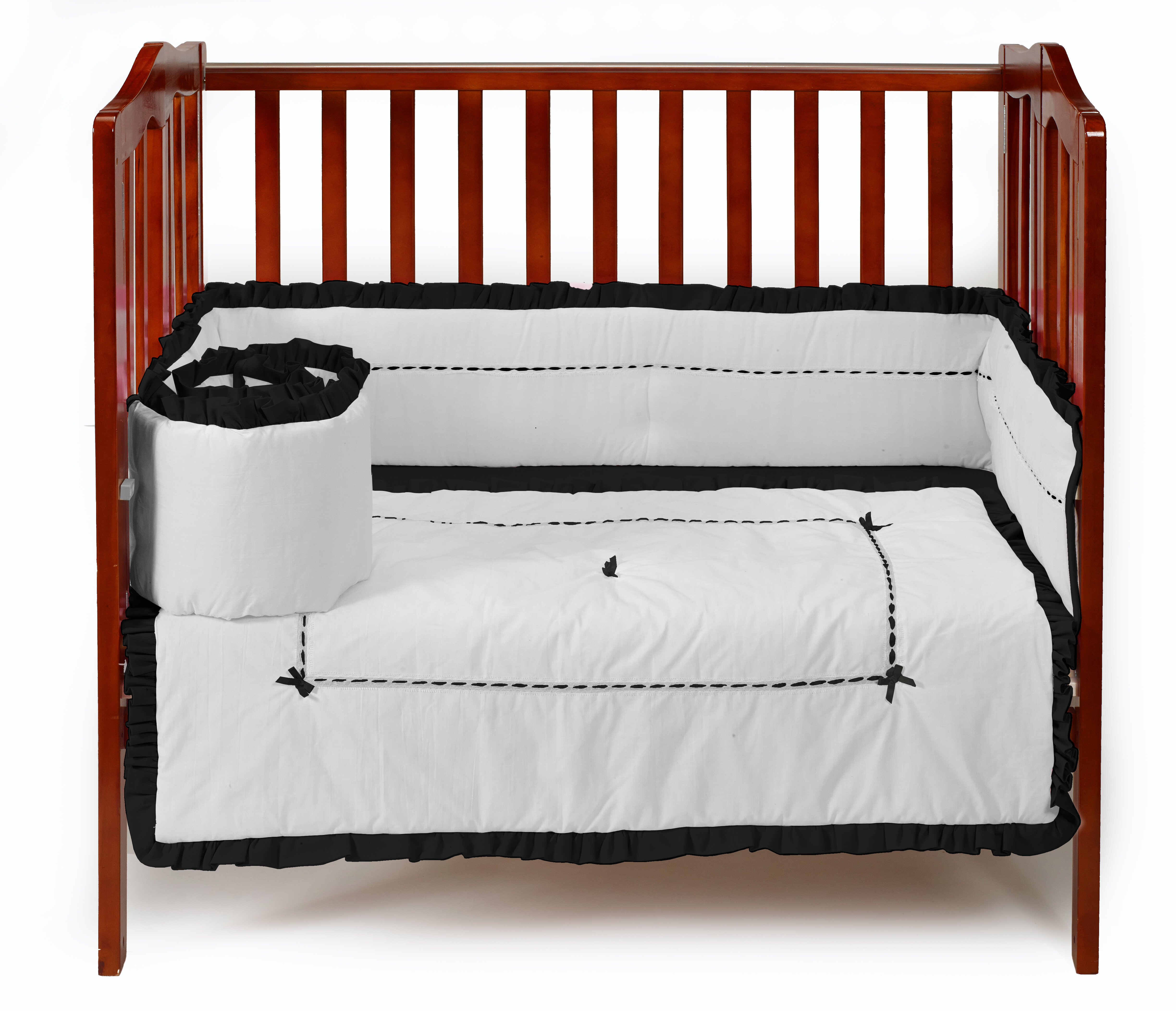 Harriet Bee Robeson Unique Portable 3 Piece Crib Bedding Set Wayfair