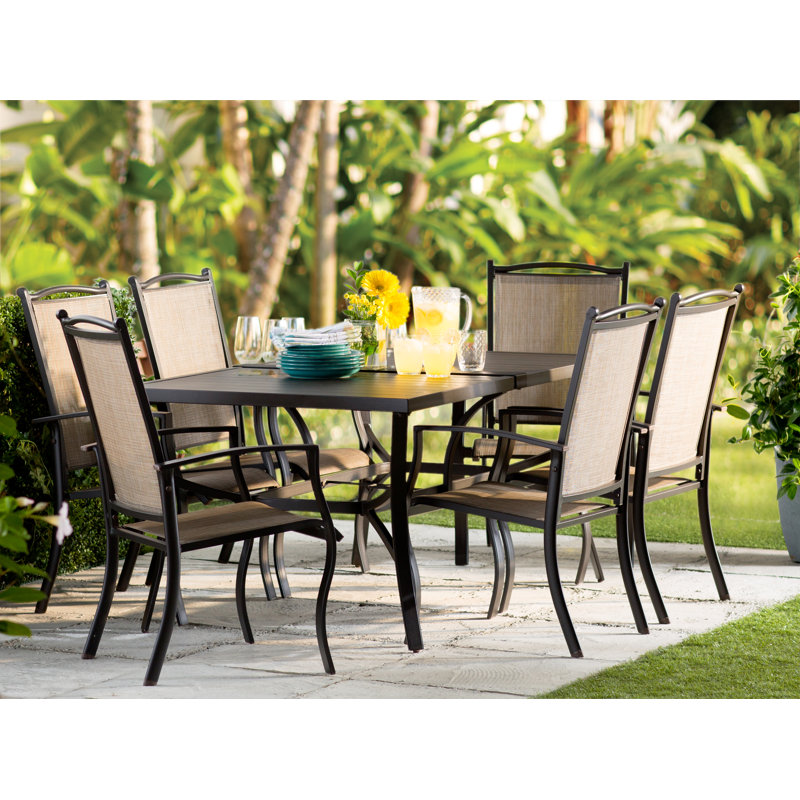 Sol 72 Outdoor York 7 Piece Dining Set Reviews Wayfair Co Uk