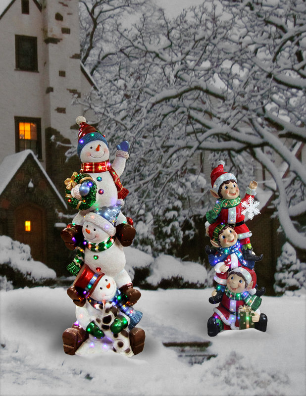 National Tree Co. Stacking Snowmen & Reviews | Wayfair