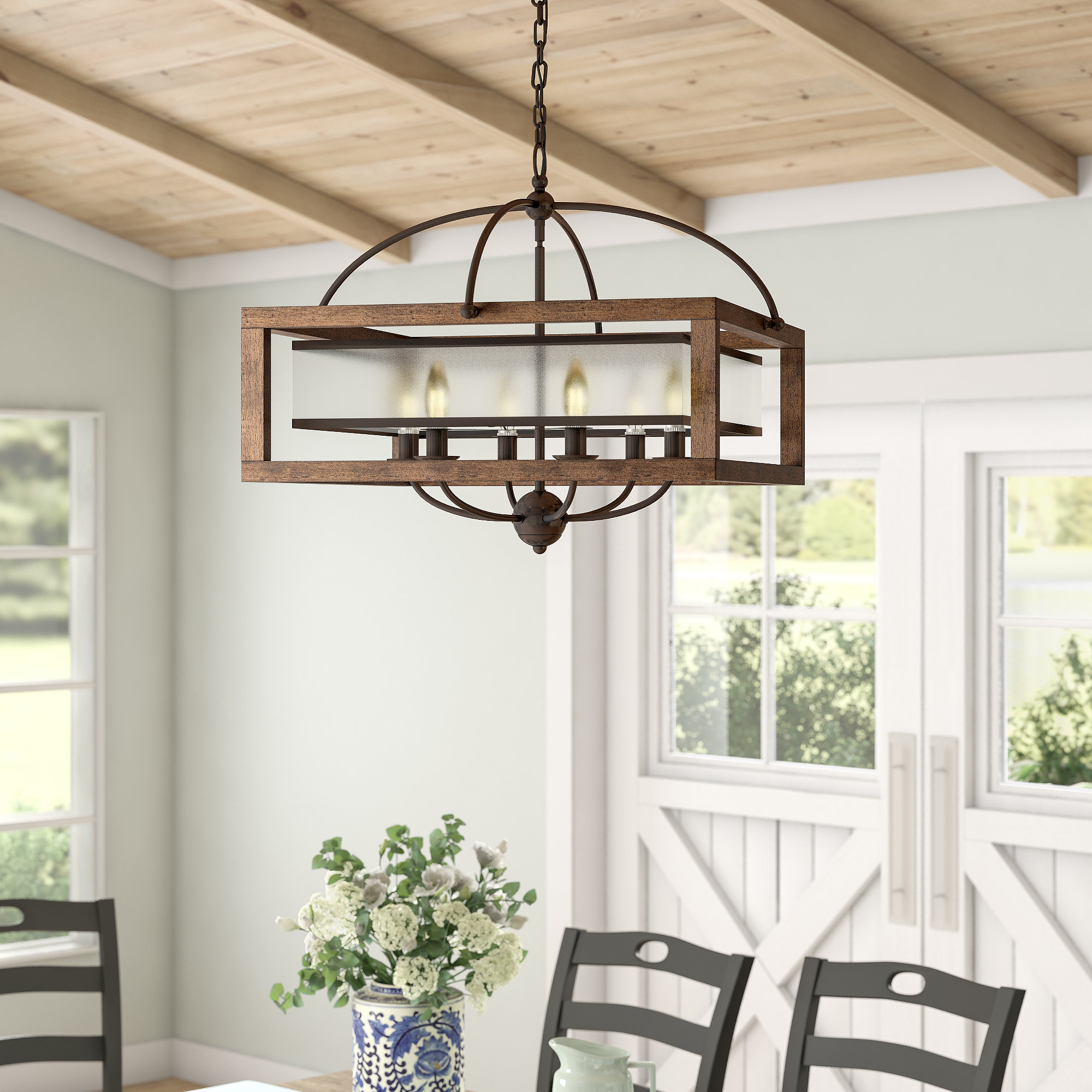 rectangular dining chandelier