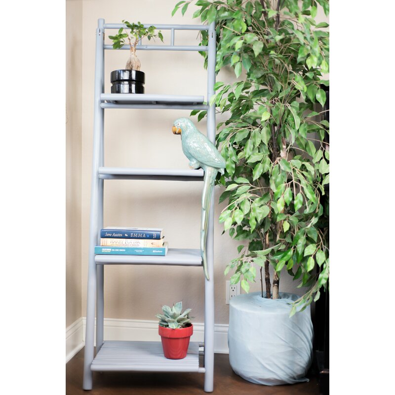 Bay Isle Home Jax 4 Tier Ladder Bookcase Reviews Wayfair