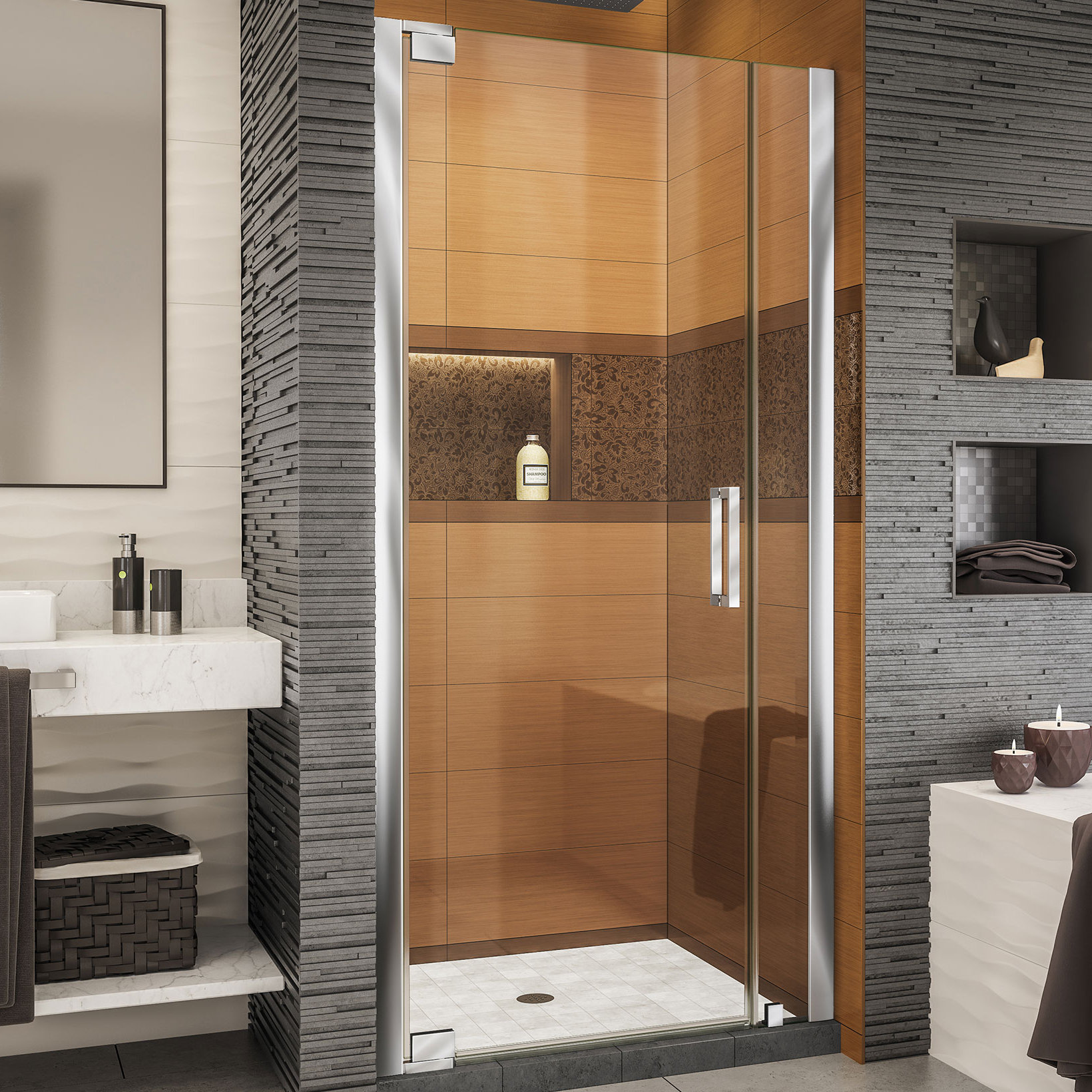 Dreamline Elegance Ls 40 X 72 Pivot Frameless Shower Door With