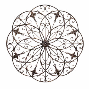 Large Wrought Iron Wall Decor | Wayfair Large Wrought Iron Wall Decor | Wayfair on Iron Wall Sconces For Flowers Wall Decor id=66685