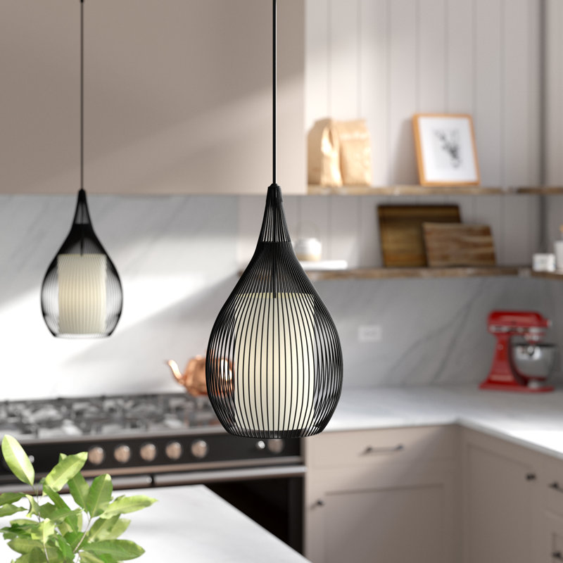 Ivy Bronx Fortuna 1 Light Single Teardrop Pendant & Reviews Wayfair