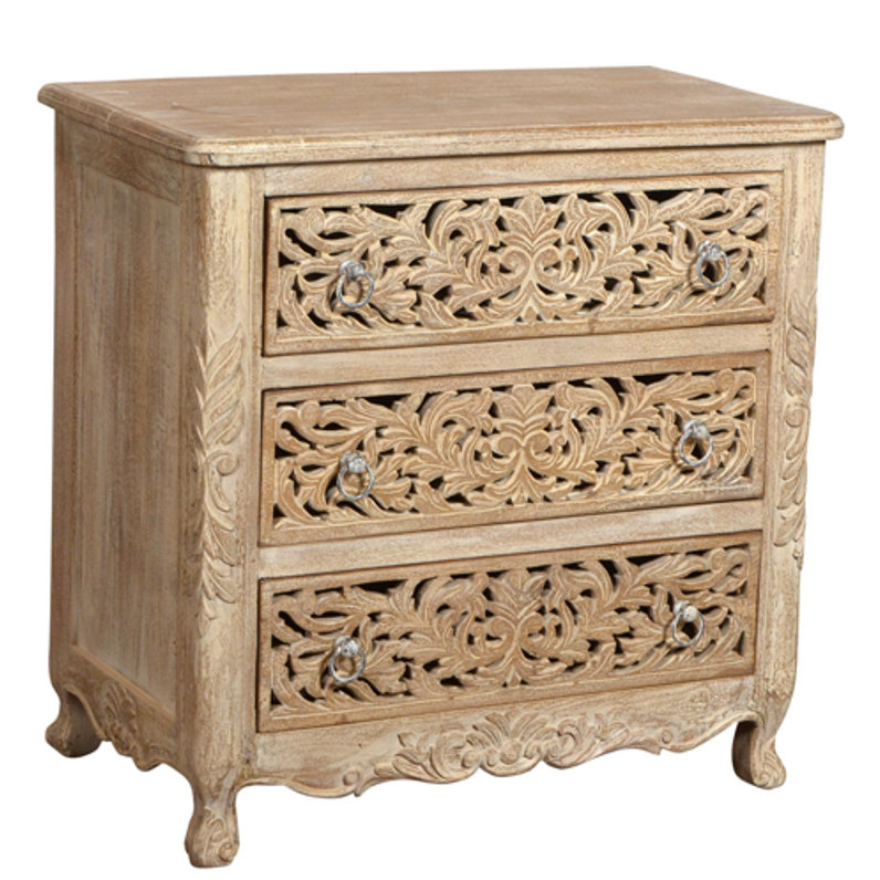 Bungalow Rose Aveliss 3 Drawer Accent Chest Reviews Wayfair
