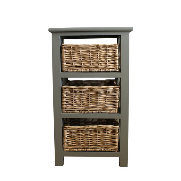 Paulownia Wood Frame Willow Basket Linen Liner Home Storage Units