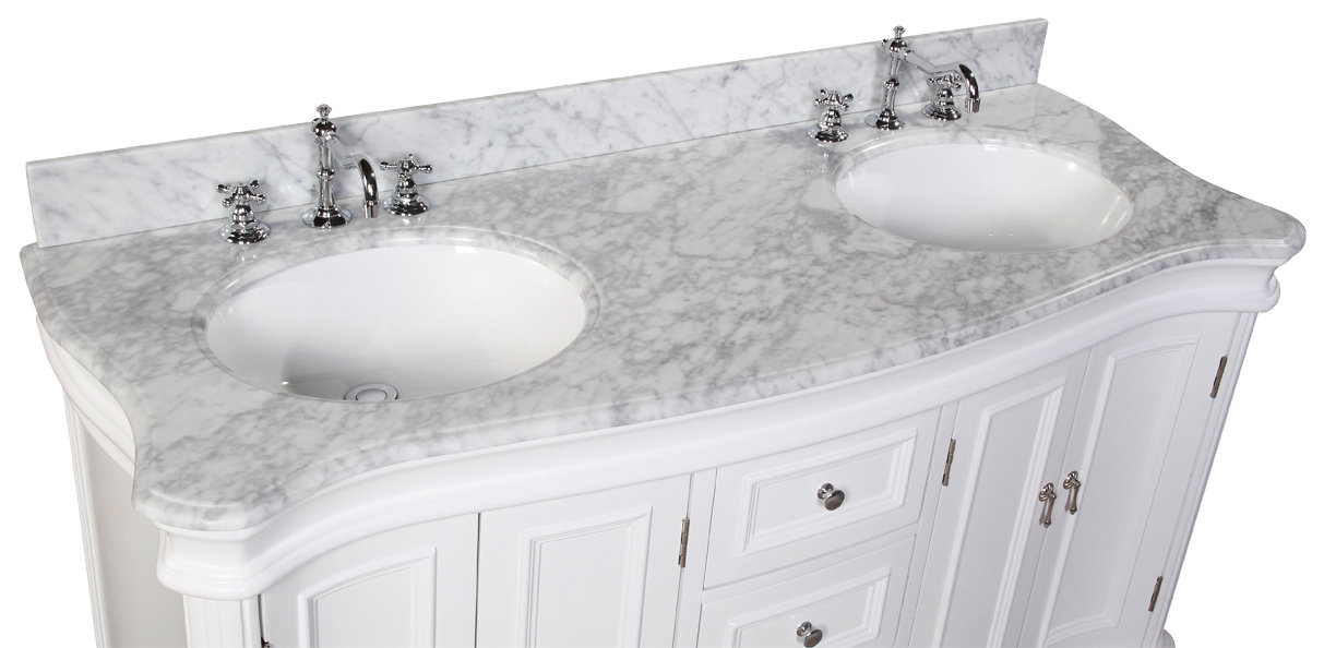 Ziemlich Bathroom Vanities kbc katherine 60" double bathroom vanity set & reviews | wayfair Ziemlich Bathroom Vanities kbc katherine 60" double bathroom vanity set & reviews | wayfair