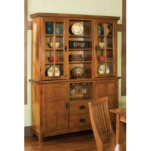 Ferryhill Wood China Cabinet by Three Posts