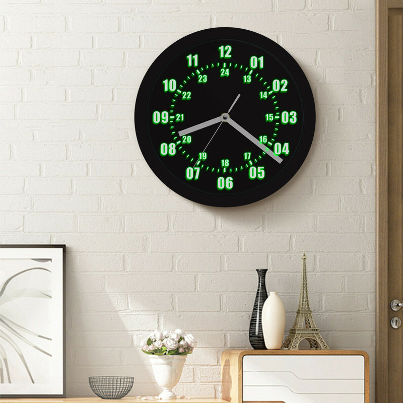 Mancave Wall Decorations - Silent Wall Clock, LED Wall Clocks .