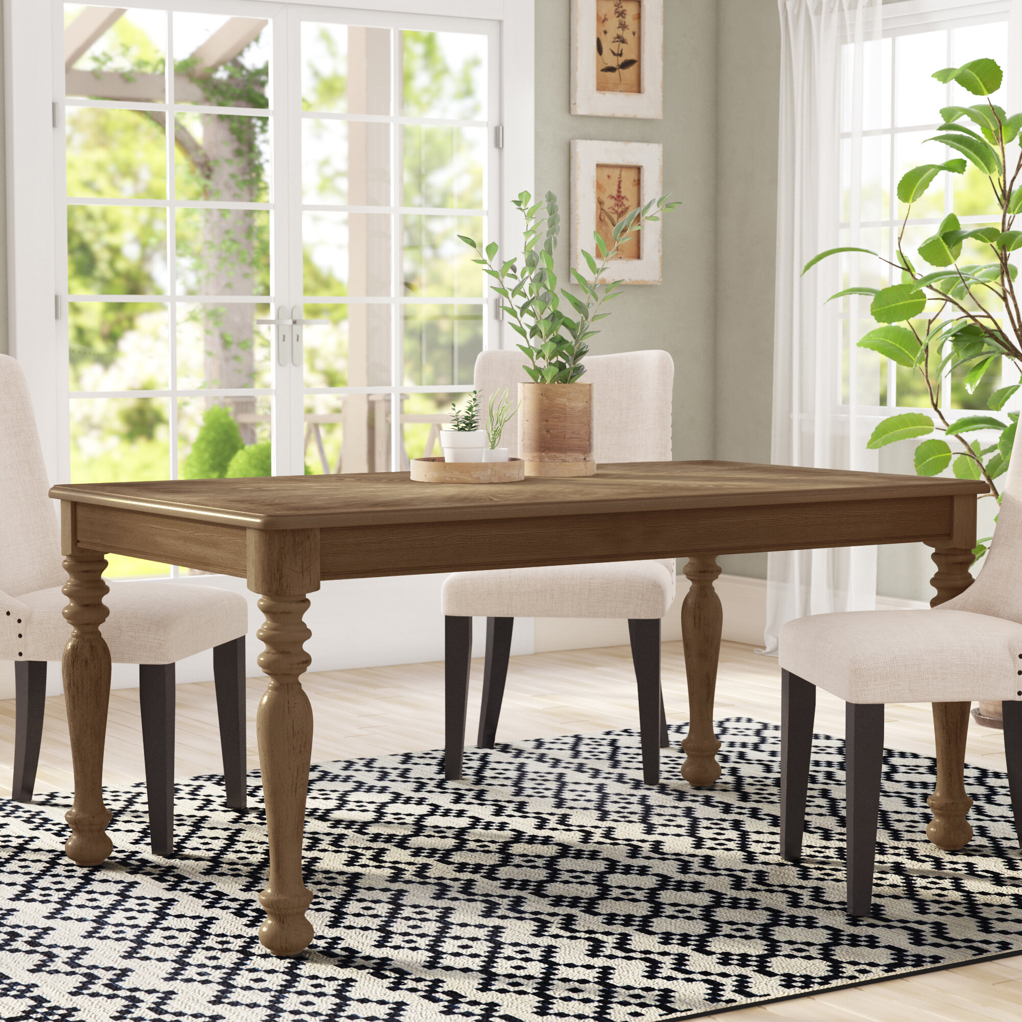 One Allium Way Bloomingdale Transitional Dining Table Reviews