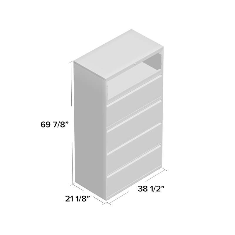 Lorell 5 Drawer Vertical Filing Cabinet Reviews Wayfair