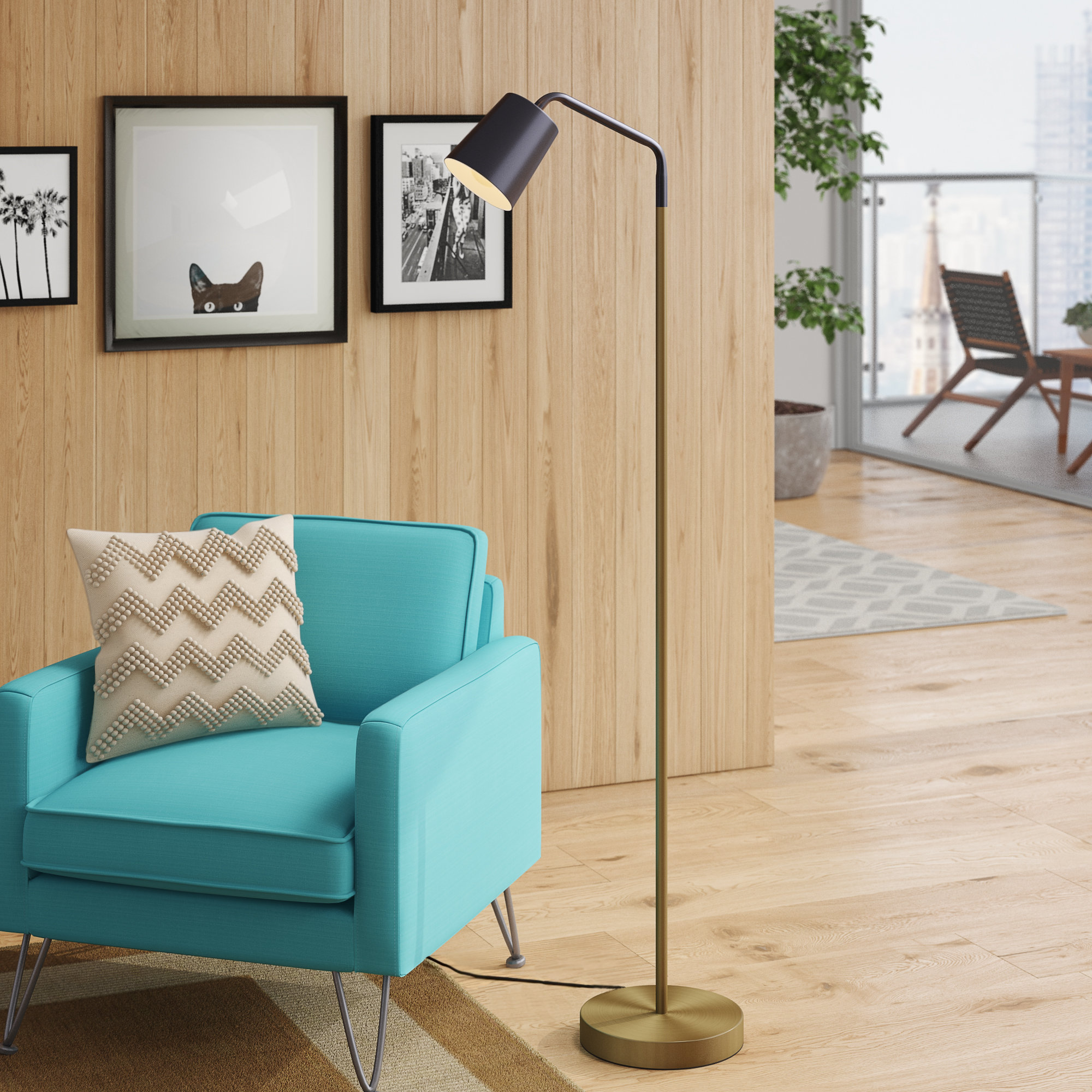 Geometric 58 Arched Arc Floor Lamp