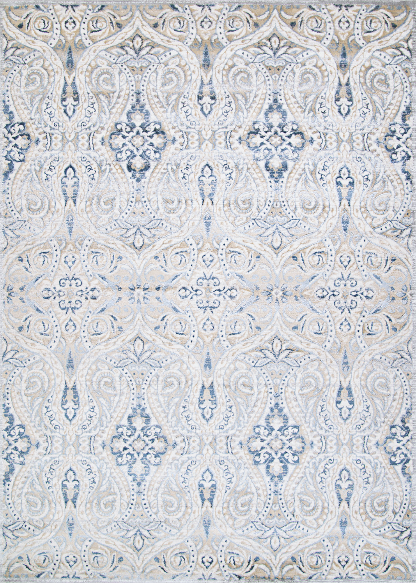 Charlton Home Karmane Floral Blue Gray Area Rug Reviews Wayfair