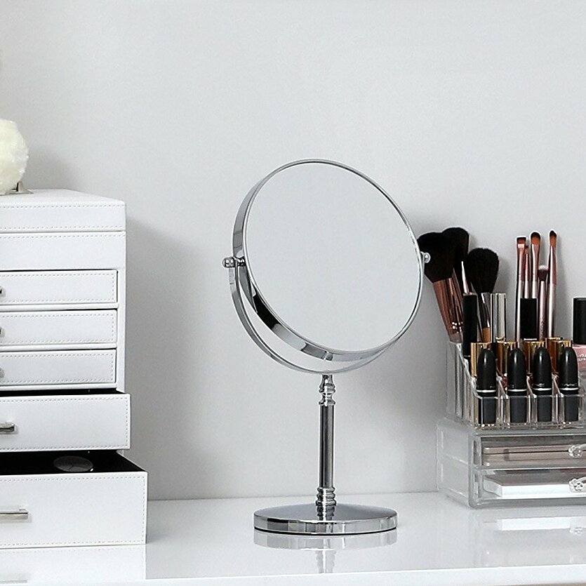 tabletop mirror with drawers