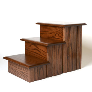 Raised Panel 3 Step Pet Stair