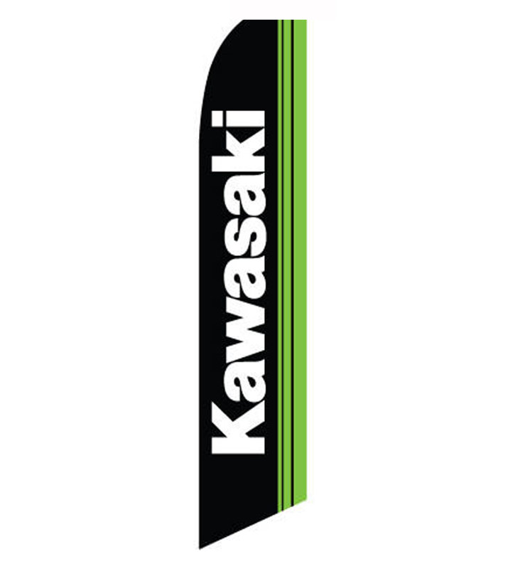 Neoplex Kawasaki Polyester 138 X 30 In Feather Banner Wayfair