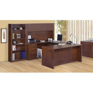 Go to store & view more images Latitude Run Witchel U-Shape Desk Office Suite with Hutch