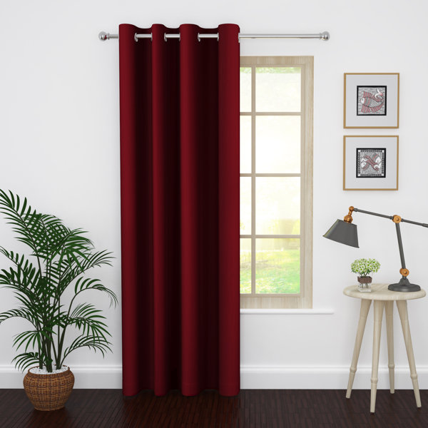Maroon Curtains Wayfair Assuming the maroon color worked in person with the tub, the walls could be painted to pick up the fourth color in the shower curtain, light beige.