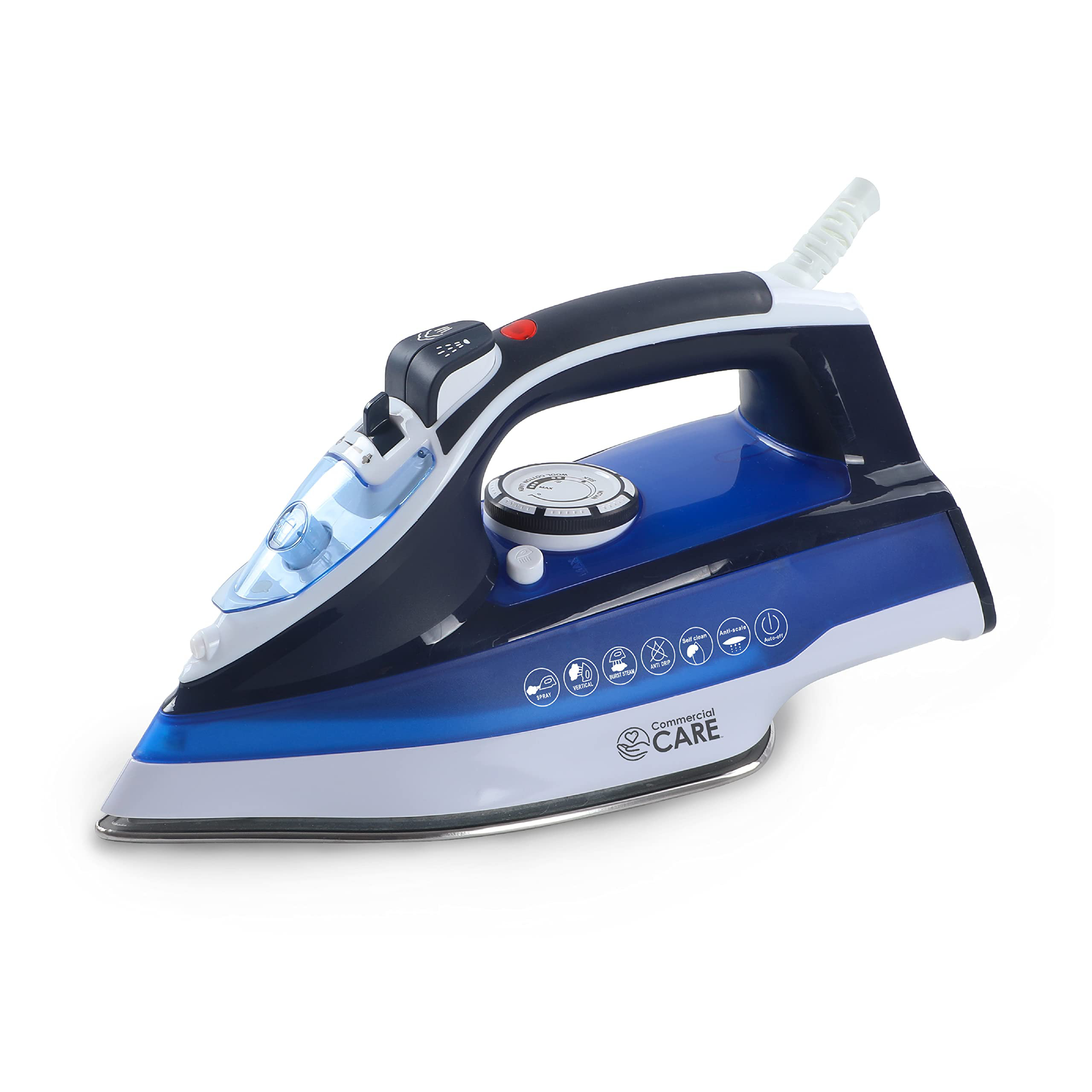 Color : Blue Handheld Electric Iron Household Small Portable Steam Iron with Variable Temperature and Steam Control Self-Cleaning Function 