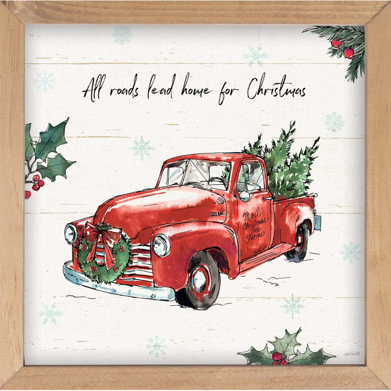 All Roads Lead Home For Christmas Picture Frame Banners | Birch Lane