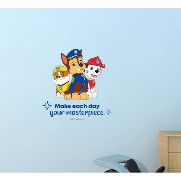Design With Vinyl Masterpiece Paw Patrol Life Quote Vinyl Wall Decal Wayfair