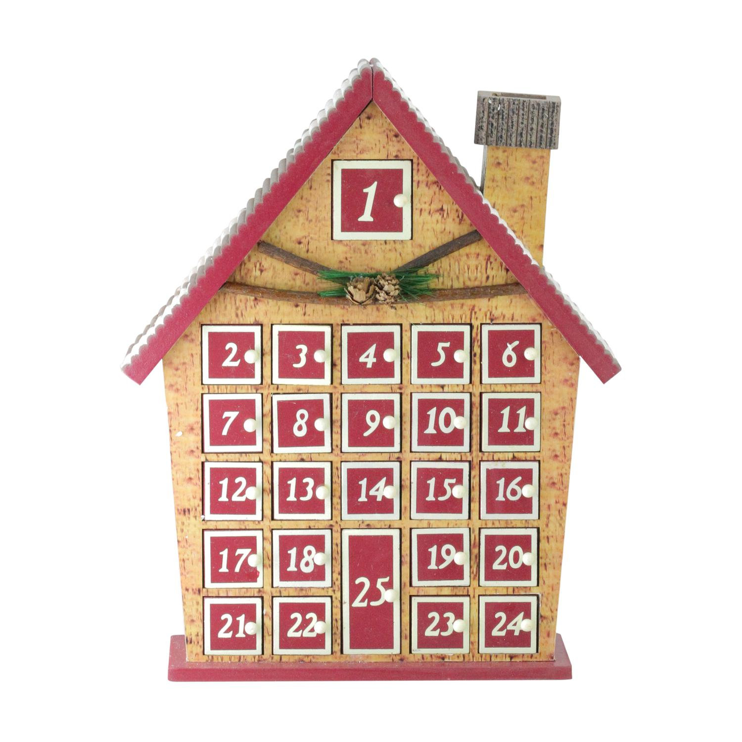 The Holiday Aisle Rustic House With Chimney Advent Calendar Decoration Wayfair Ca