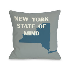 New York State of Mind Throw Pillow