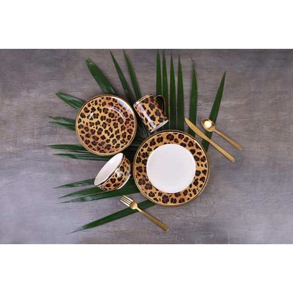 animal print dinnerware sets