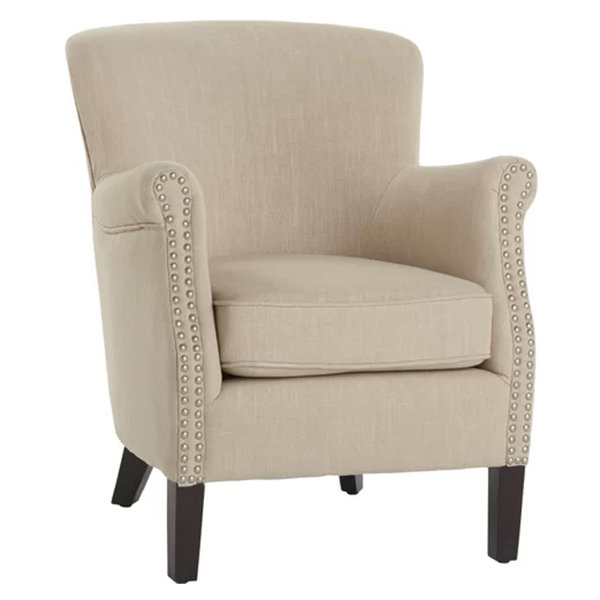 neutral colour armchair