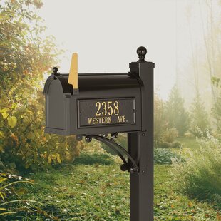 Whitehall Products Streetside Post-Mounted Mailbox 160 Finish White for sale online 