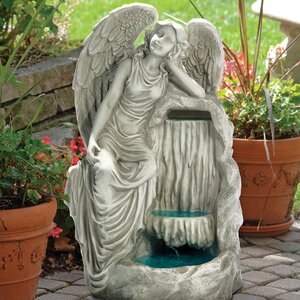 Angel Resin Resting Grace Garden Fountain