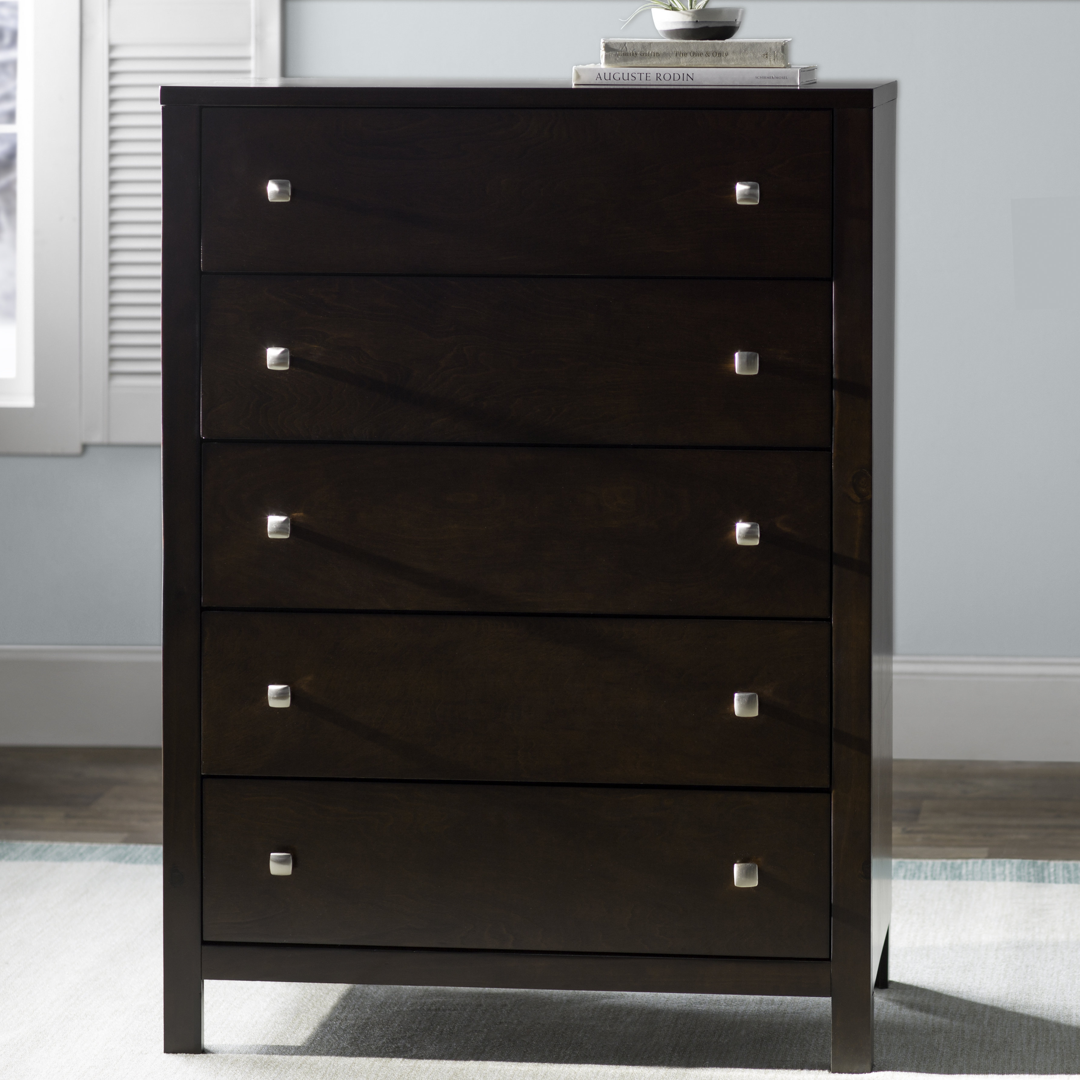Andover Mills Arrowwood 5 Drawer Tall Boy Chest Reviews Wayfair