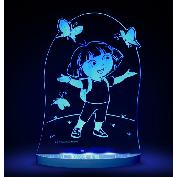 2 qty 13360 Nickelodeon Dora the Explorer LED AutomaticWall Plug in Night Light 