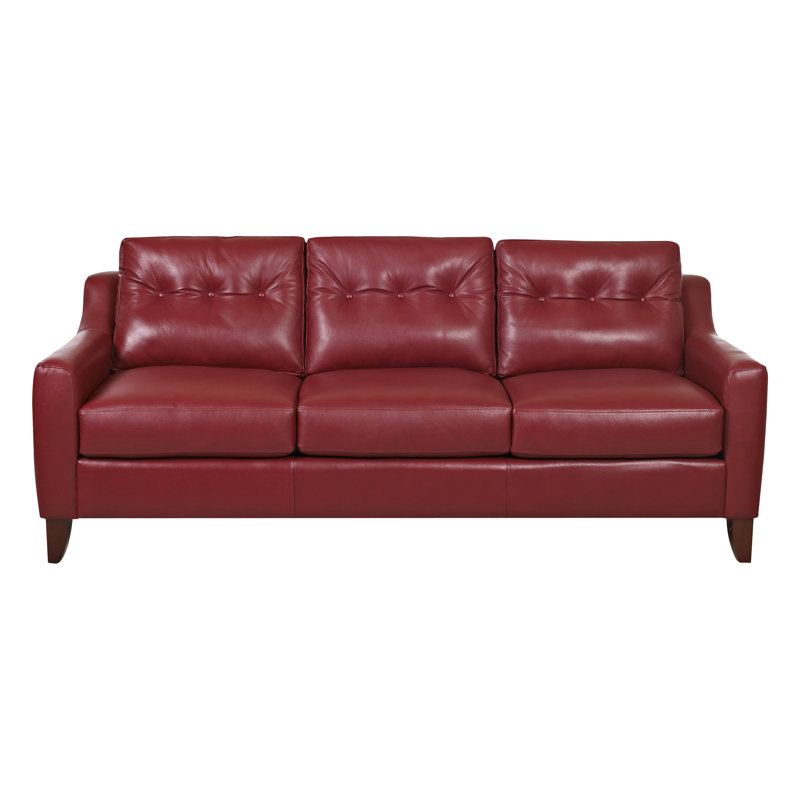 Trent Austin Design Levell Leather Sofa Reviews Wayfair
