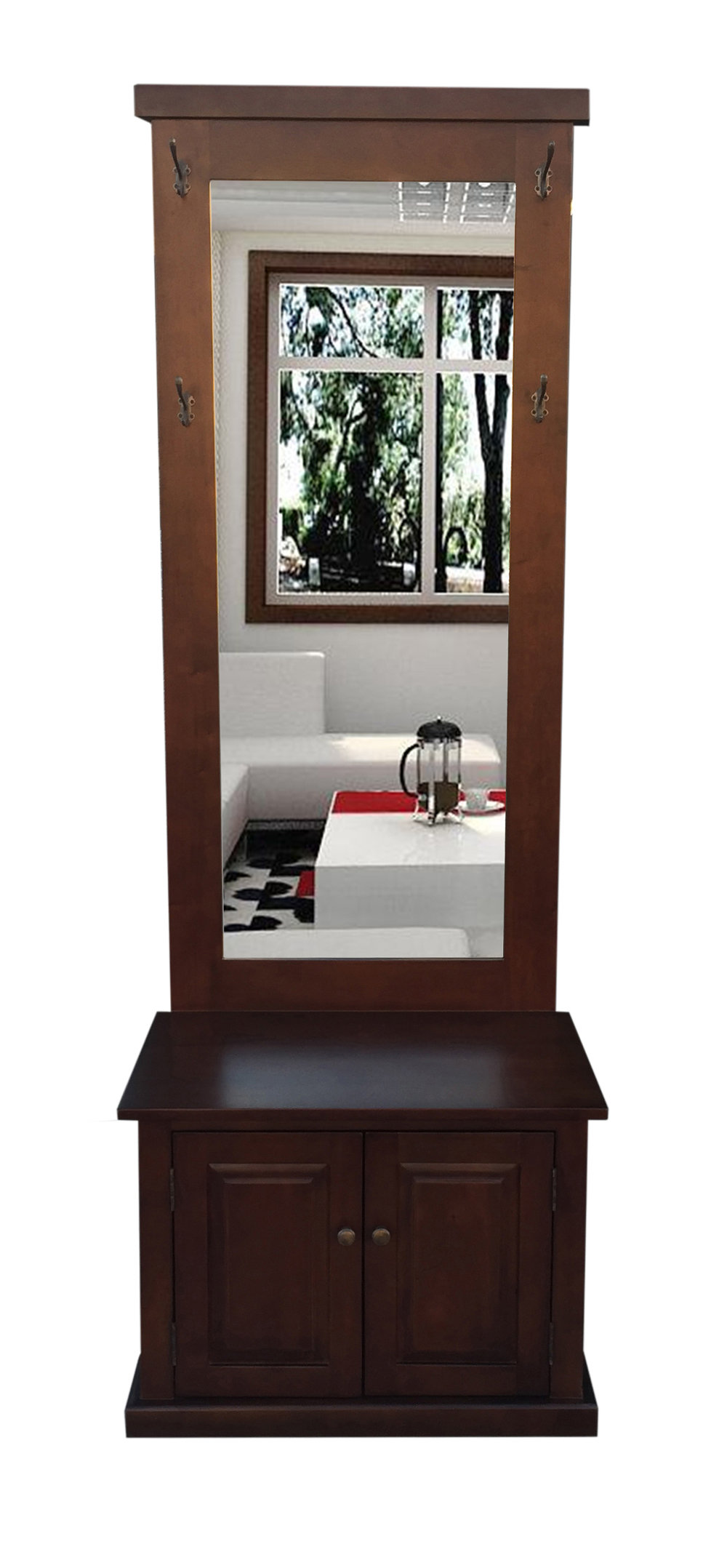 bench cabinet with drawers on Canora Grey Gibbs Mahogany Solid Wood Hall Tree With Bench And Shoe Storage Wayfair