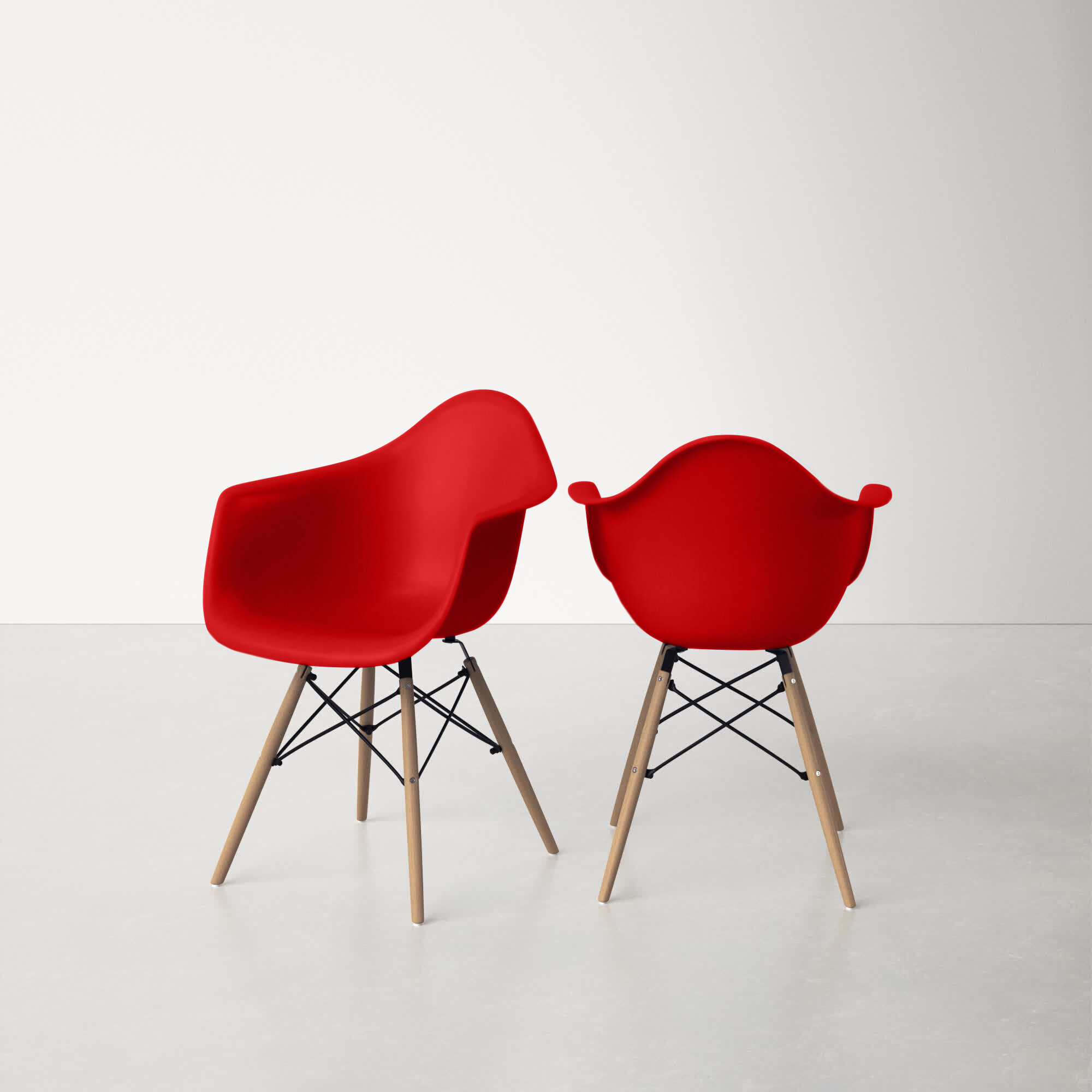 red dining chairs set of 2