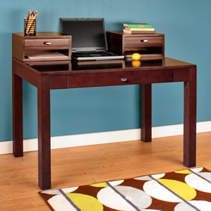 Erskine Writing Desk with Keyboard Tray by Latitude Run